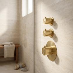 Aquanello Eterna Guld PVD Inbyggd Termostat med 2 Avstängningsventiler ET-S-SET11-3-60